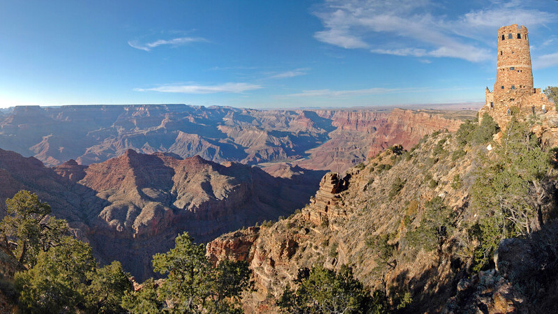 The Desert View Watchtower at the Grand Canyon National Park