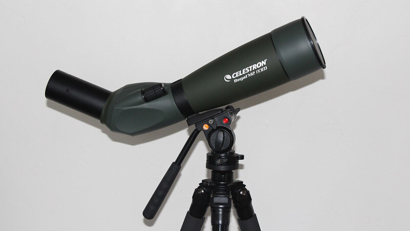 A Celestron Regal M2 80ED spotting scope